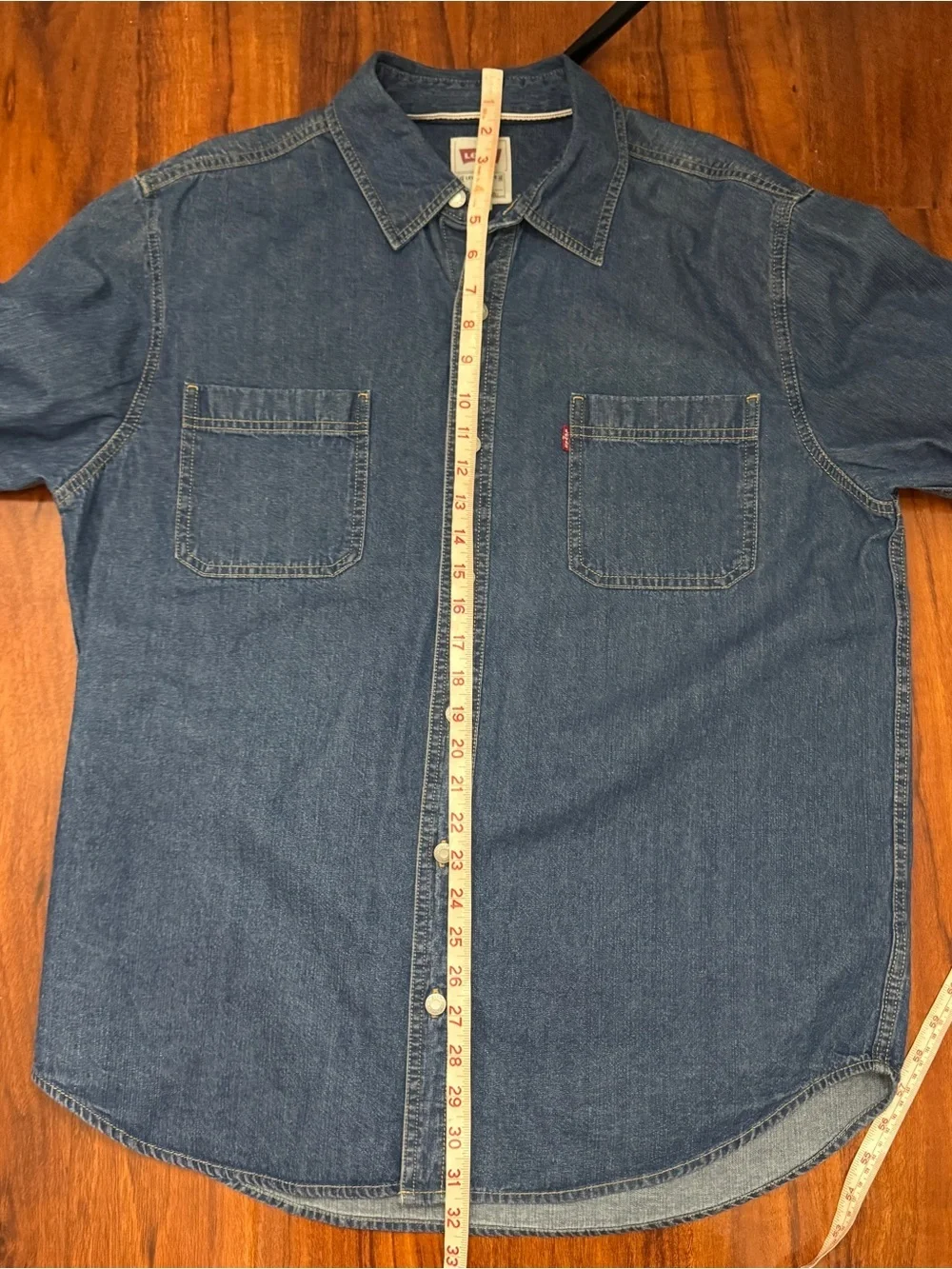 Levi’s Denim Button Up Shirt Jacket Size Large Vintage